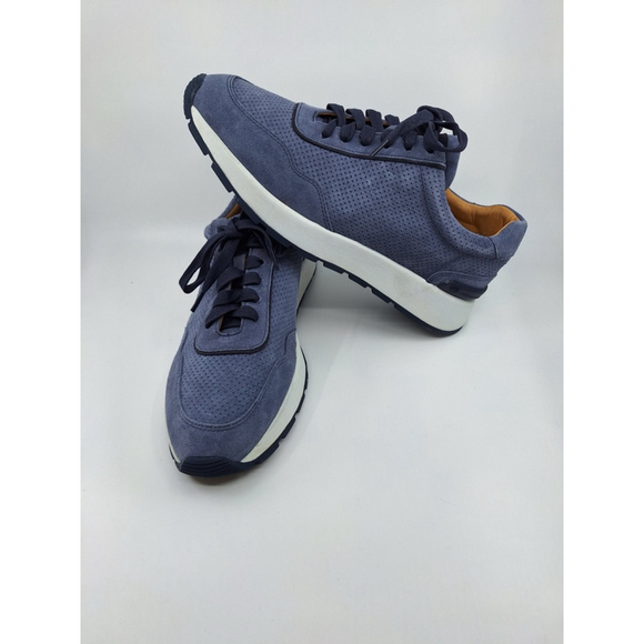 Peter Millar Other - Peter Millar Wayfare Runner MF24XF80 Mens 10 Navy Suede Athletic Shoes